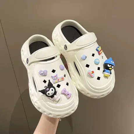 2023洞洞鞋女踩屎感凉鞋外穿防滑护士可爱花园鞋女款沙滩凉拖鞋商品大图