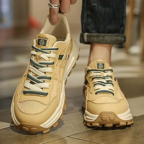 莆田阿甘男鞋春夏季透气休闲运动鞋男款跑步厚底老爹潮鞋2024新款商品大图