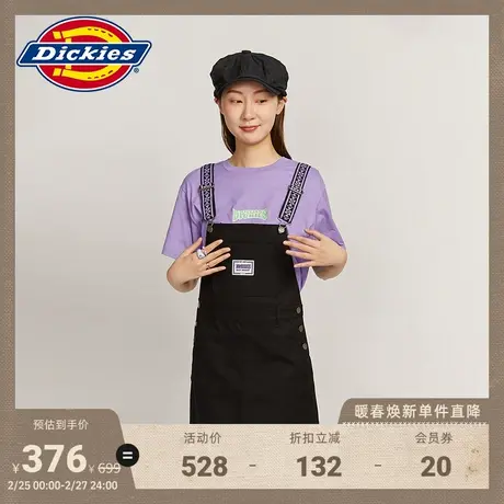 Dickies 春夏 提花织带 工装背带连衣裙宽松图片