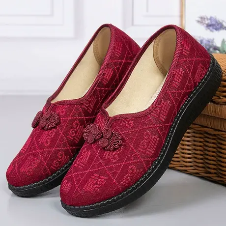 老北京布鞋女新款妈妈鞋软底防滑奶奶鞋春秋舒适中老年人老太太鞋商品大图