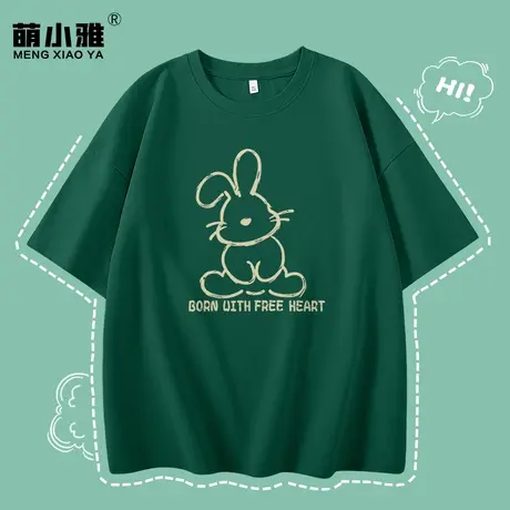 夏季短袖t恤女纯棉宽松夏天学生小众设计感上衣女装爆款体恤半袖商品大图