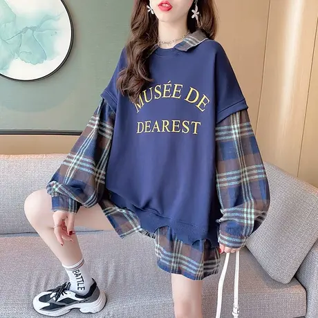 卫衣服2023年新款女装秋冬季上衣秋款秋装宽松女士外套中长款爆款商品大图