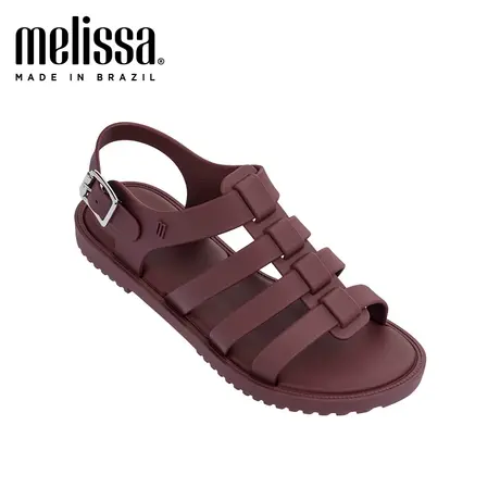 Melissa梅丽莎纯色条带百搭舒适运动女士凉鞋31909商品大图