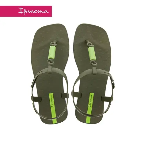Ipanema依帕 巴西新款时装凉鞋女夏季方头阿娜特小众夹趾度假凉拖图片