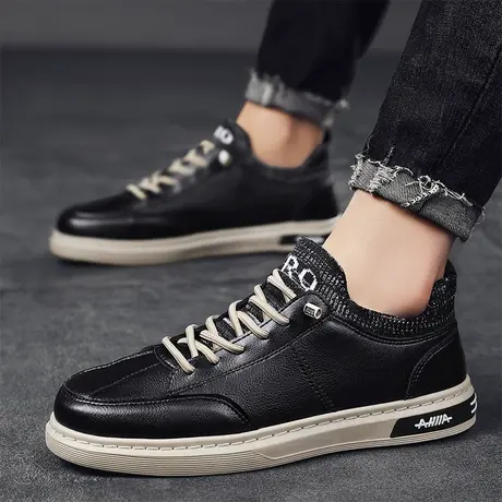 雨鞋男士时尚厨房工作鞋厨师水鞋男款套鞋短筒雨靴防滑耐磨防水鞋商品大图