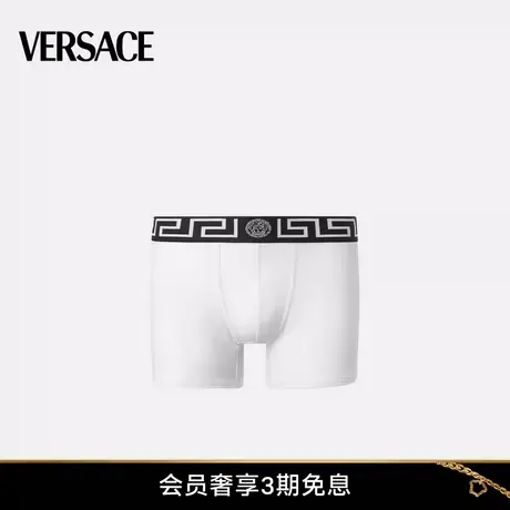【春夏新品】VERSACE/范思哲 男士GRECA边框长款平角裤图片