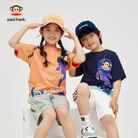 大嘴猴男女童装短袖t恤2023年夏季新品半袖中大儿童上衣体恤商品大图