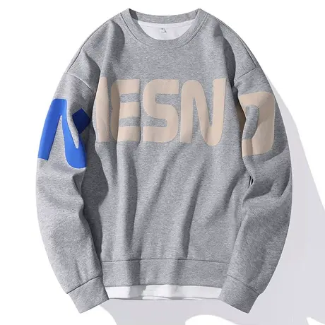 新款套头卫衣男士潮牌宽松2022年春秋季青年潮流宽松圆领长袖外套图片