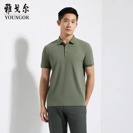 【商场同款】雅戈尔男士短袖T恤夏季新款官方商务休闲短袖POLO衫商品大图