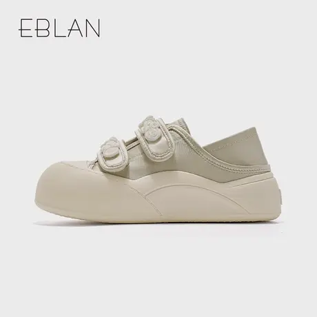 EBLAN/伊伴休闲板鞋女款丑萌大头鞋时尚百搭鞋子女EG741264D商品大图