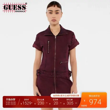GUESSOriginals25年新款春季女士潮酷时尚牛仔连衣裙-W5RG68D4ON0图片