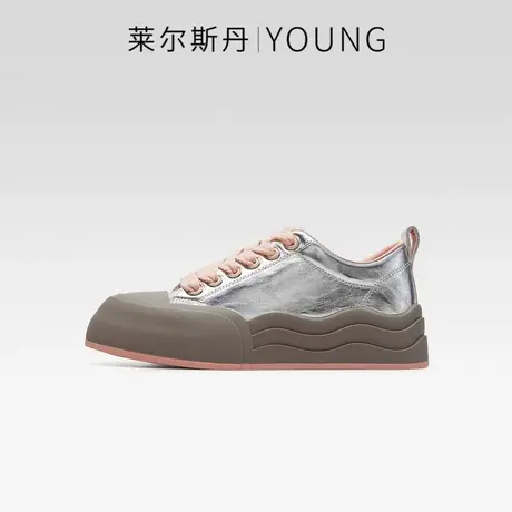 莱尔斯丹2023秋季新款Y系列时尚休闲厚底系带低帮板鞋女鞋4T38101商品大图