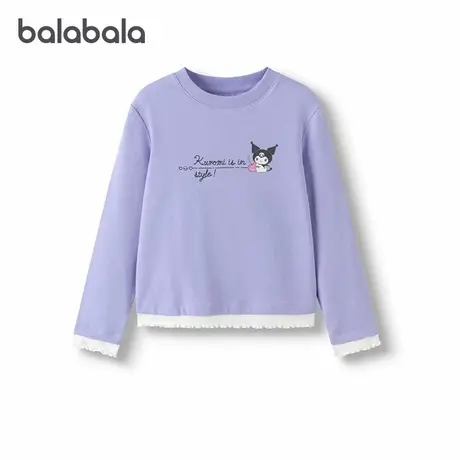 【库洛米IP商场同款】巴拉巴拉童装女长袖t恤儿童2025新款秋上衣商品大图