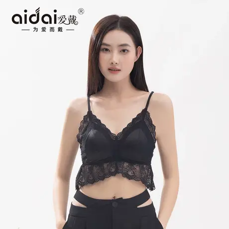 爱戴蕾丝吊带背心女士带胸垫2025新款爆款纯欲风美背吊带文胸一体商品大图