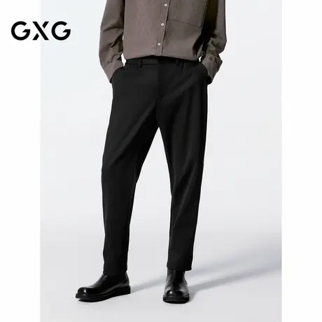 GXG男装 莫代尔羊毛西裤锥形九分裤男 24年秋G24X023074商品大图