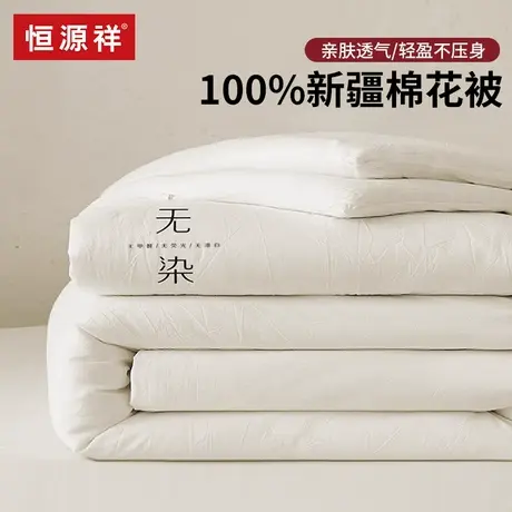 恒源祥新疆棉花被冬被单人被子春秋被棉被加厚保暖被芯四季通用商品大图
