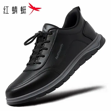【闪穿系列】红蜻蜓男鞋秋冬季新款鞋子一脚蹬男士运动休闲皮鞋男商品大图