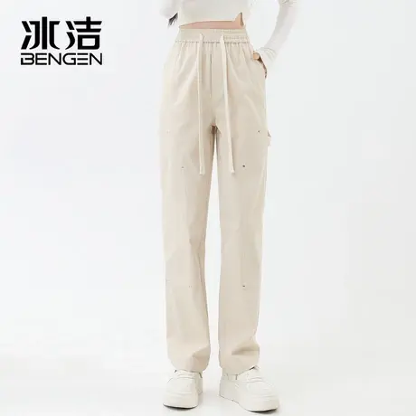 冰洁2023秋冬新款青少年流行宽松时尚休闲修身男女同款休闲裤MYY商品大图