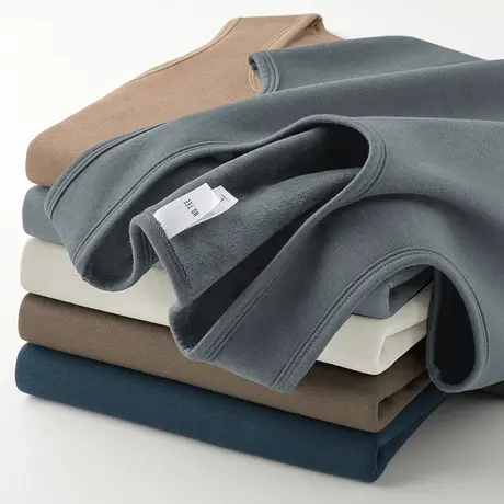 男士背心冬季内穿运动坎肩健身跨栏无袖t恤保暖打底马甲加绒加厚商品大图