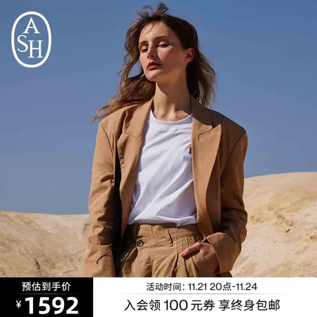 ASH女装新款NEW YORK系列时尚流苏休闲百搭西装外套长袖外套图片