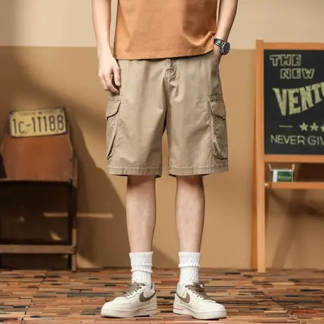 男士短裤休闲夏季薄款宽松五分短裤男潮流日系五分裤男款休闲裤商品大图