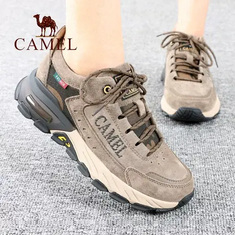 Camel/骆驼男鞋2022秋冬季新款低帮厚底户外舒适休闲旅游男士鞋子商品大图