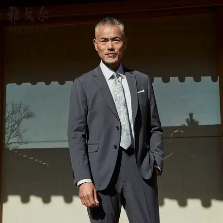 雅戈尔男士西服春季新款官方商务休闲可机洗商务西装外套男图片