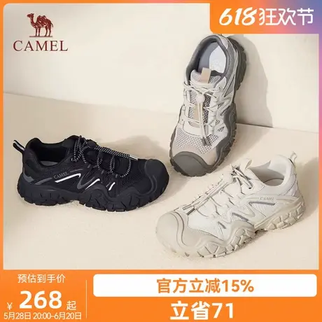 骆驼女鞋2025春季新款户外登山鞋女款丑萌鞋徒步运动鞋复古老爹鞋商品大图
