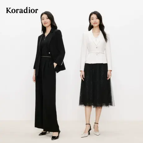 【盈动绽放】珂莱蒂尔2025年三醋酸职业西装外套女气质西服上衣图片