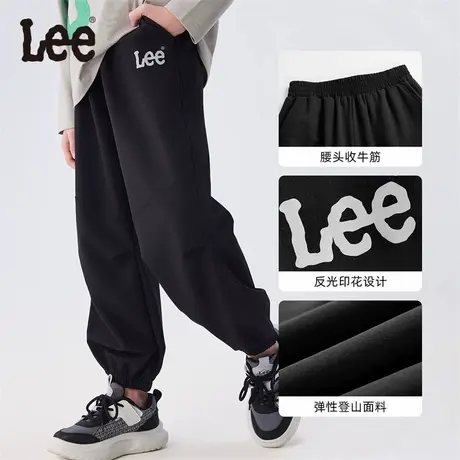 Lee儿童长裤2025春季新款男童女童休闲裤百搭运动裤阔腿裤潮流图片