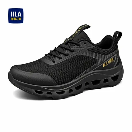 HLA/海澜之家男鞋新款春季潮流增高透气飞织休闲鞋耐磨运动鞋男士商品大图