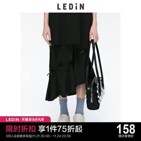 乐町蝴蝶结长裙春夏新款设计感半身裙C1GFC2101图片