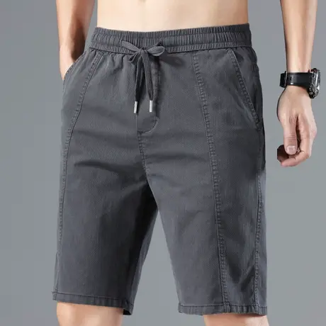 夏季薄款五分工装休闲短裤男士宽松外穿夏天潮牌半截中裤子大裤衩图片