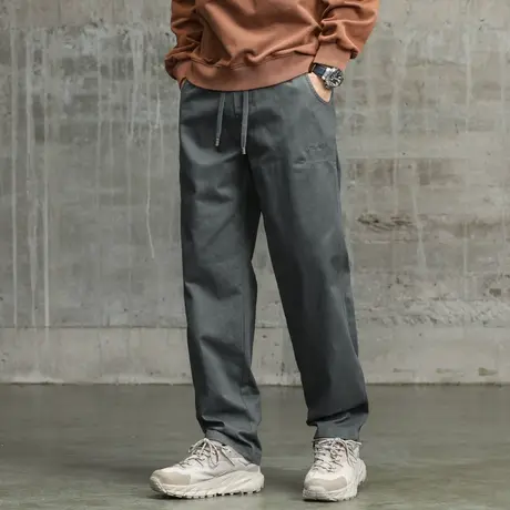 潮流直筒束脚工装裤透气裤子男款直筒休闲裤百搭休闲束脚裤潮流男商品大图