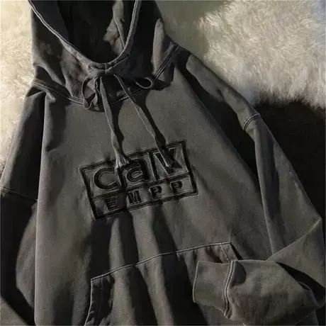 ins超火卫衣女春秋上衣小个子宽松韩版bf慵懒风美式复古连帽外套商品大图