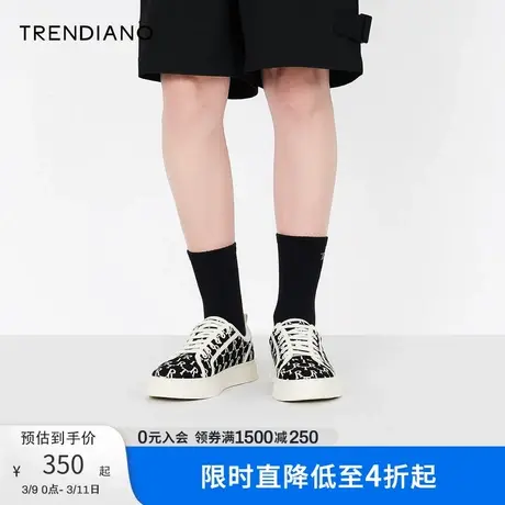 TRENDIANO潮牌夏季男鞋时尚印花潮流鞋子运动鞋休闲鞋低帮鞋男士商品大图