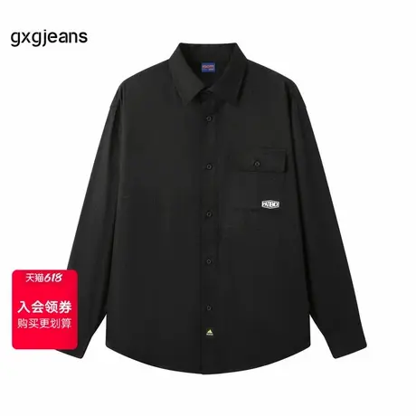 清仓gxg.jeans男装秋季翻领长袖衬衫JEX10300883图片