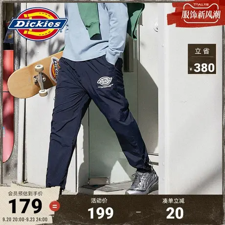 Dickies秋冬工装风休闲裤情侣 松紧腰带长裤 抽绳束脚裤子商品大图