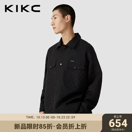 kikc夹克外套男2023秋季新款商场同款老花满印挺括潮流工装夹克图片