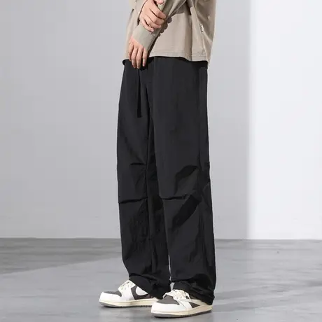 户外速干降落伞兵裤子男夏季薄款防晒美式潮牌阔腿登山冲锋工装裤商品大图