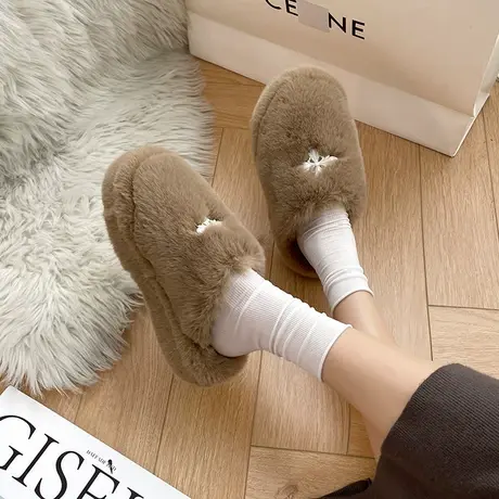 包头半拖鞋女外穿2024年秋冬季新款网红室内休闲女鞋百搭爆款棉鞋商品大图