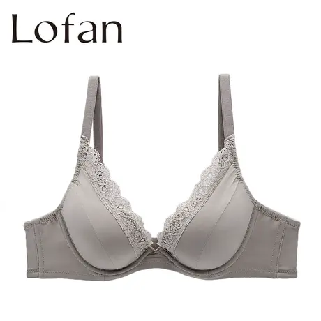Lofan小胸聚拢调整型收副乳精油按摩光面有钢圈文胸内衣5134商品大图
