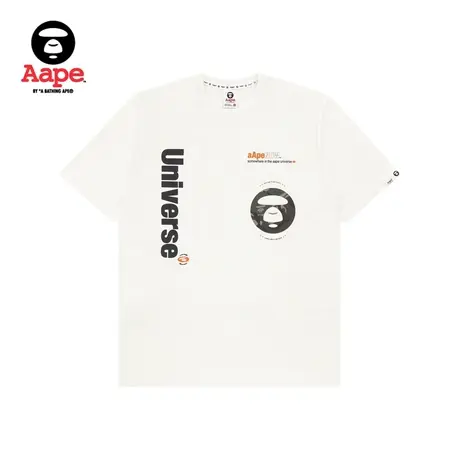 Aape旗舰店男装春夏猿颜迷彩简约印花休闲短袖T恤0920XXI商品大图
