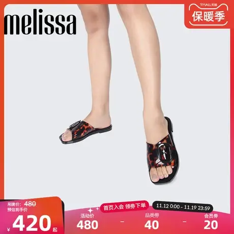 Melissa梅丽莎新款LISIE女士凉拖方扣时尚果冻拖鞋33920图片