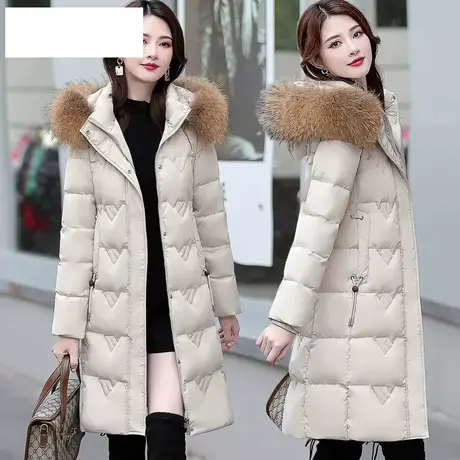 恋上17号白鸭绒羽绒服女中长款冬装2022新款爆款加厚保暖小个子外图片
