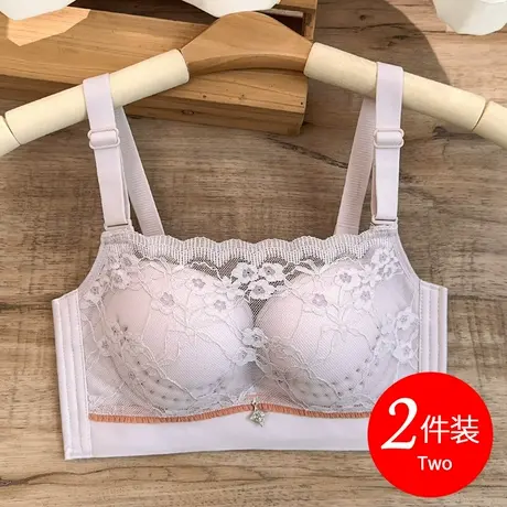 夏季小胸内衣女薄款1cm防走光抹胸式文胸无钢圈收副乳防下垂上托商品大图