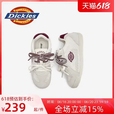 Dickies女鞋2025新款夏季网面透气双鞋带德训鞋板鞋女士休闲鞋子图片