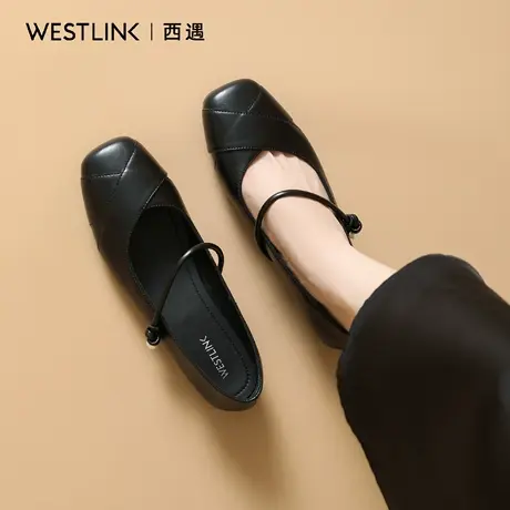西遇法式平底单鞋女2025秋季新款配裙子绝美玛丽珍鞋软底小皮鞋A商品大图