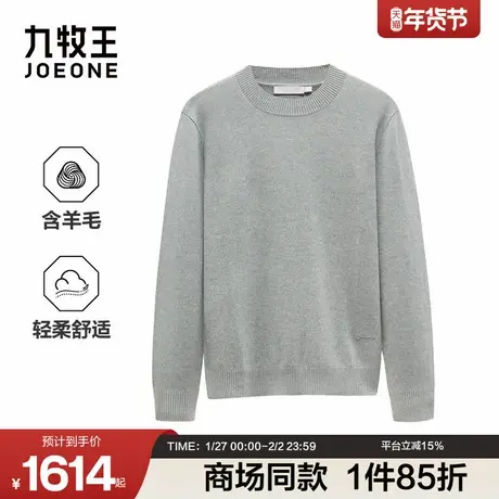 [商场同款]九牧王男装2025秋冬新款柔软亲肤锁温保暖商务男羊毛衫商品大图