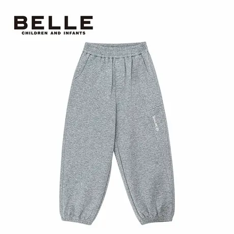 百丽童装belle儿童长裤2026春季新款中长款运动百搭男童束脚裤子图片